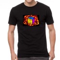 Burning Rubic világító equalizeres póló