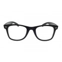Fekete SZTK keretes hipszter geek szemüveg lencse nélkül
