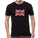 England Flag világító equalizeres póló