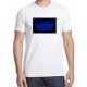 Blue Equalizer világító equalizeres póló 