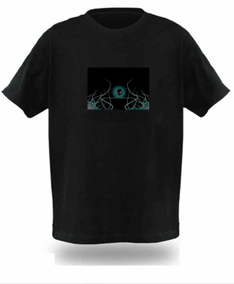 Alien EQ világító equalizeres póló