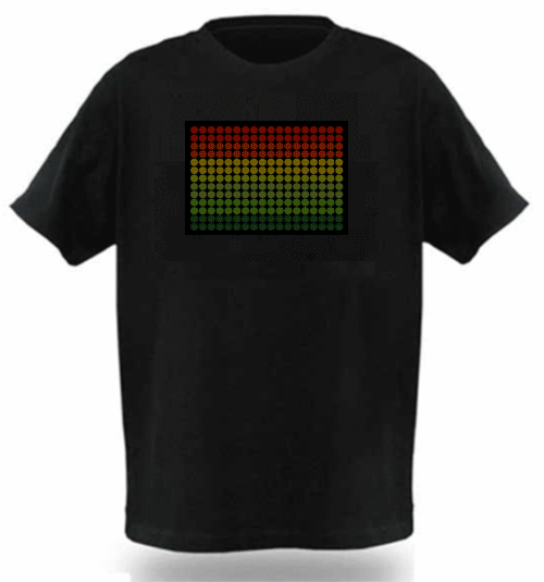 RYG Dots világító equalizeres póló